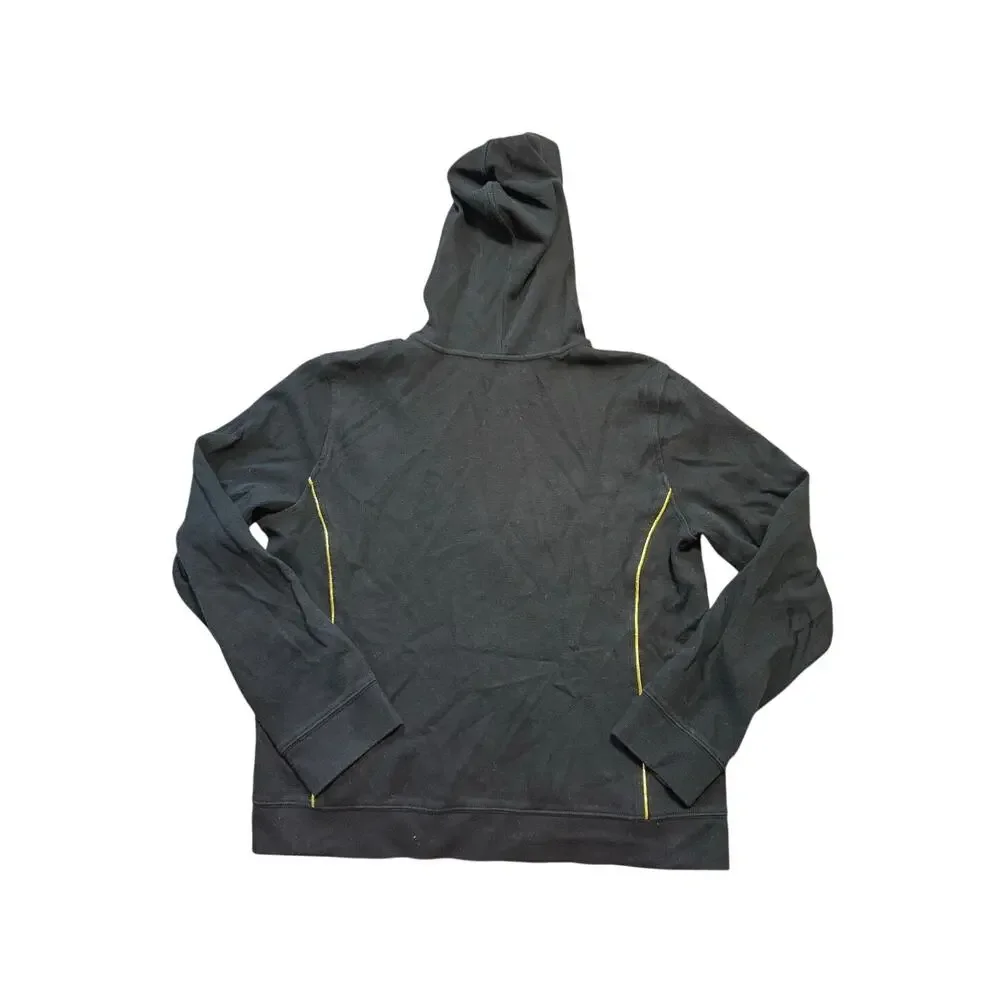 Lauren Active Ralph Lauren Zip Up Hoodie Womens XL Black Gold Crest Knit Jacket